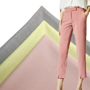Poly viscose 4 way stretch women’s trouser fabric wholesale YA1819