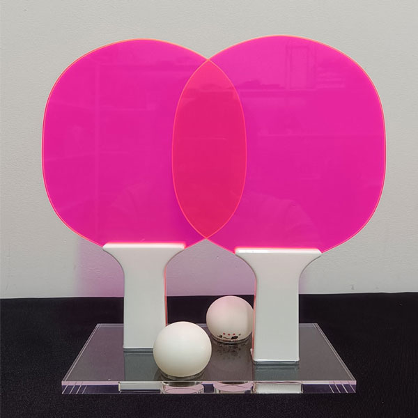Factory Price Acrylic Rose Box Wholesale - Acrylic Ping Pong Set – Custom Color – JAYI