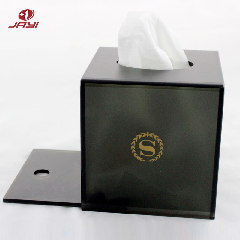 acrylic tissue box square