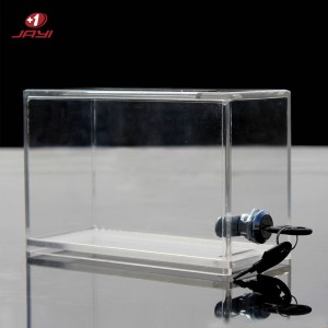 Custom Clear Acrylic Donation Box with Lock Manufacturer – JAYI
