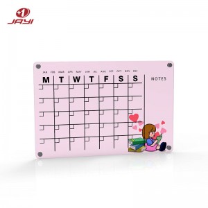 Custom Clear Acrylic Wall Calendar Manufacturer – JAYI