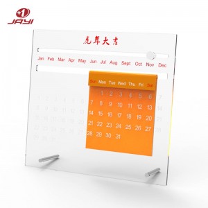 Produttore di supporti di calendariu in acrilico di scrivania persunalizata - JAYI