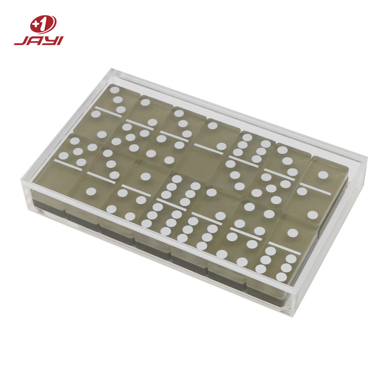 Reliable Supplier Acrylic Mini Football Display Case - Custom Acrylic Domino Game Set Manufacturer – JAYI – JAYI