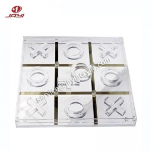 Factory Cheap Clear Acrylic Organizer Box - Custom Acrylic Tic Tac Toe Board Game Supplier - JAYI – JAYI
