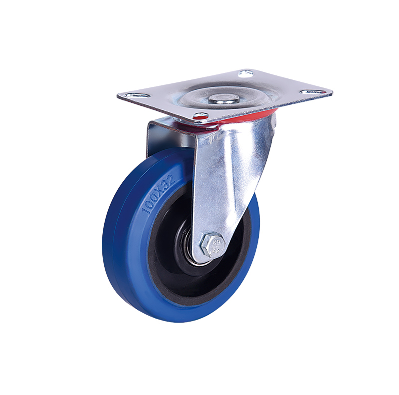 Industrial Caster Wheel Manufacturer Supply 5″ Swivel Plate Toolbox Caster with Rubber Wheel