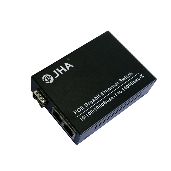 Good Quality Fiber Media Converter - 2*10/100/1000TX – 1*1000X SFP Slot | PoE Fiber Media Converter  JHA-GS12P – JHA