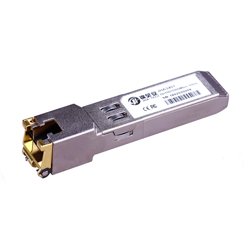 Wholesale China 10gbase Lr Quotes Manufacturer - 10/100/1000BASE-T Copper SFP Transceiver JHA3401 – JHA