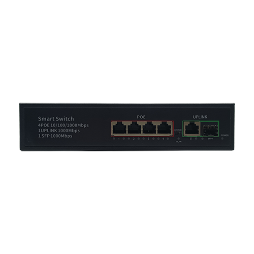 Wholesale China Industrial Poe Switch Manufacturers Pricelist - 4 10/100/1000TX PoE + 1TX Uplink + 1 1000X SFP Slot | Smart PoE Switch JHA-P41114BMH – JHA