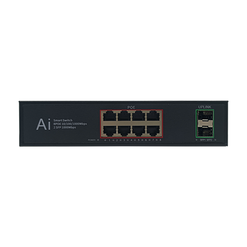China Wholesale 5 Port Network Ethernet Poe Switch Suppliers Factories - 8 10/100/1000TX PoE + 2 1000X SFP Slot  | Smart PoE Switch JHA-P42008BMH – JHA