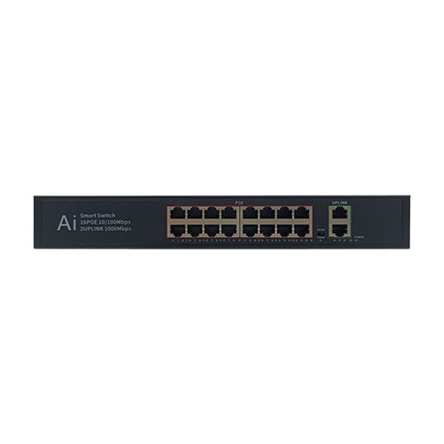 16 порт 10 / 100м po + 2 uplink gigabit eternet Ethernet порт
