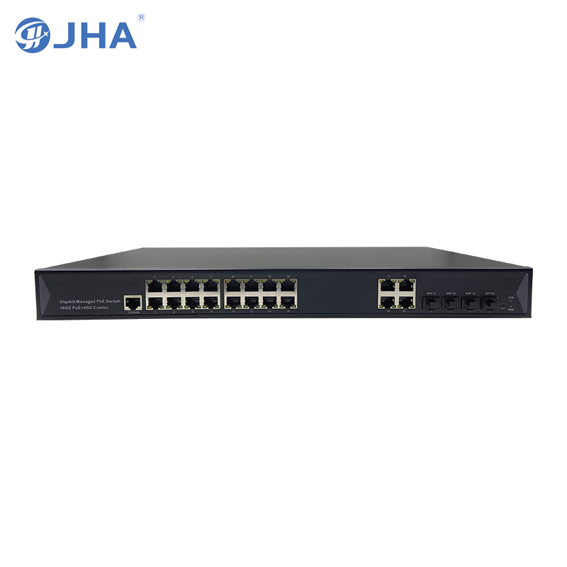 Wholesale China Industry Switch Manufacturers Pricelist - 16*10/100/1000M PoE Port+4*1000M Combo port | L2 Managed PoE Switch JHA-MPGS416NCJ – JHA