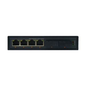 4 10/100/1000TX + 2 1000FX |Оптоволоконный коммутатор Ethernet JHA-G24