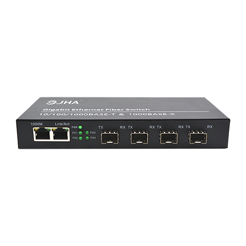 Best Price on 2 Poe Port Switch - 2 10/100/1000TX + 4 1000X SFP Slot | Fiber Ethernet Switch JHA-GS42 – JHA