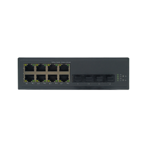 8 10/100/1000TX + 4 1000X SFP Slot | Fiber Ethernet Switch JHA-GS48