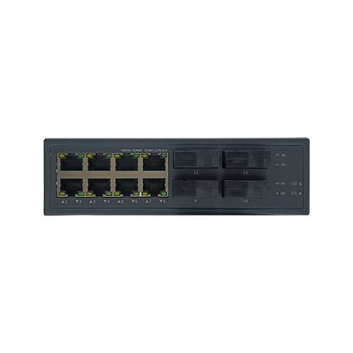 Hot Sale for Unmanaged Industrial Switch - 8 10/100/1000TX + 4 1000FX | Fiber Ethernet Switch JHA-G48 – JHA