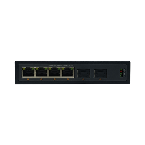 Manufactur standard Poe Switch Network - 4 10/100TX + 2 100X SFP Slot | Fiber Ethernet Switch JHA-FS24 – JHA