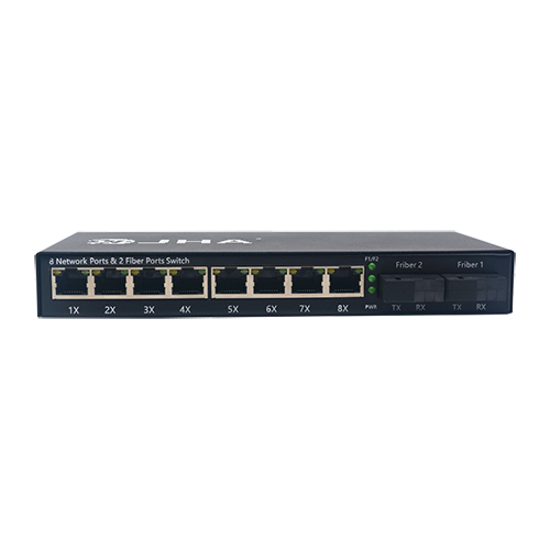 Factory Supply Gigabit Security Monitoring Dedicated Switch - 8 10/100TX + 2 100FX | Fiber Ethernet Switch JHA-F28 – JHA