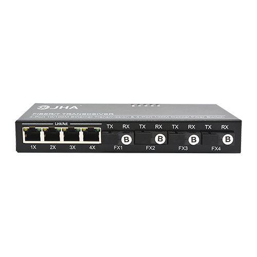 Factory Outlets 28 Ports Layer 2 Managed Industrial Ethernet Switch - 4 10/100TX + 4 100FX | Fiber Ethernet Switch JHA-F44 – JHA