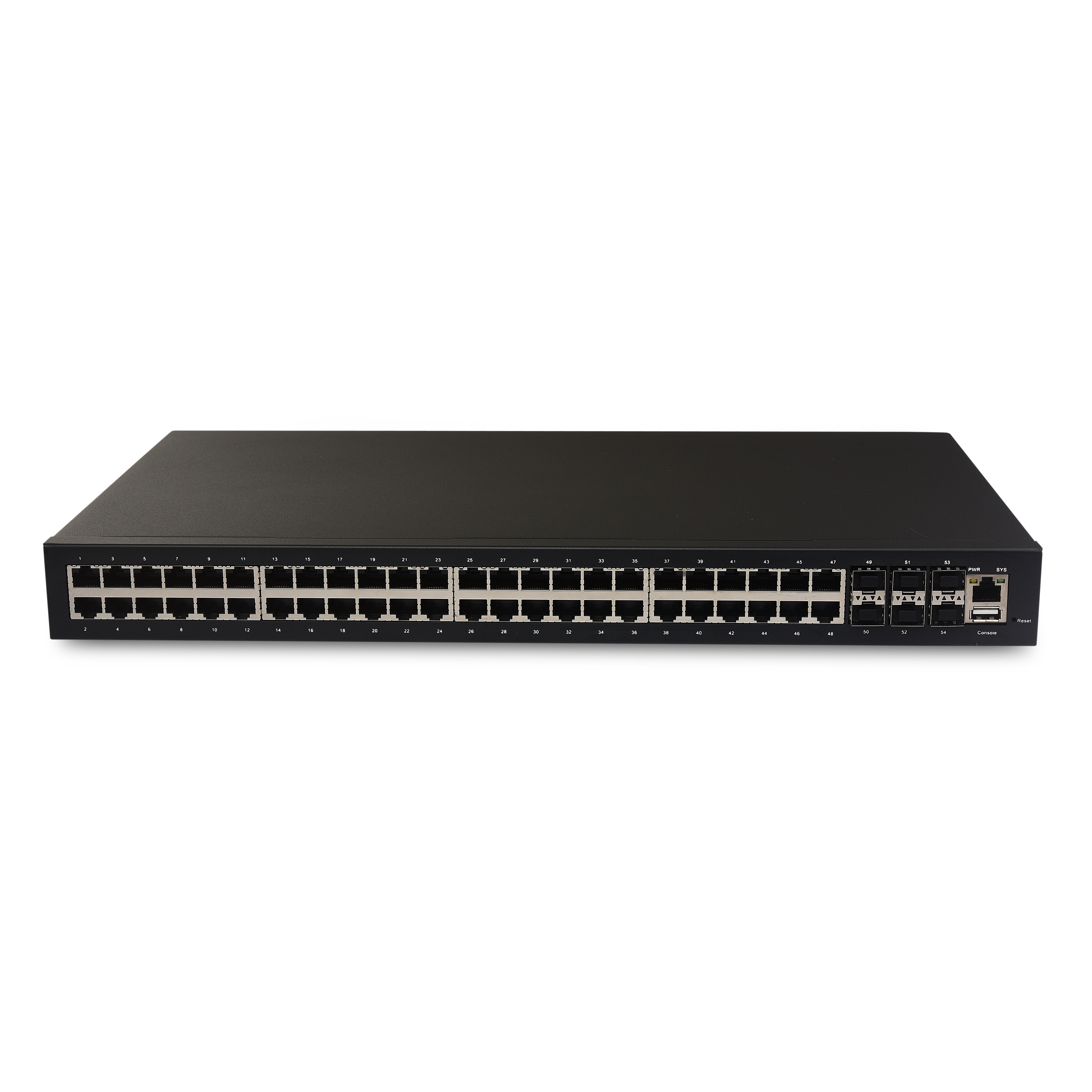 6 * 1G / 10G SFP + slot + 48 * 10/100 / 1000M palabuhan Ethernet |Diurus serat Ethernet switch JHA-SMW0648