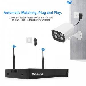 Home Security Camera System 4CH 2.0MP Wireless Wifi NVR Kit