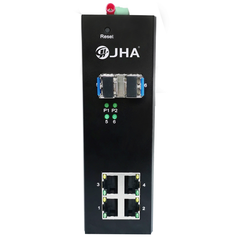 Wholesale China Smart Switch Quotes Manufacturer - 4 10/100/1000TX and 2 1000X SFP Slot | Managed Industrial Ethernet Switch JHA-MIGS24 – JHA