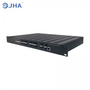 4 1G/10G SFP+ Slot+8 10/100/1000TX+16 1G SFP Slot |L2/L3 Yakagadziriswa Industrial Ethernet Switch JHA-MIWS4GS1608H