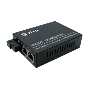 2 10/100/1000TX + 1 1000FX |Fibra Media Converter JHA-G12
