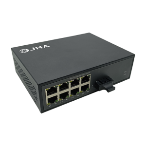 8 10/100/1000TX + 1 1000FX |Switch Ethernet de fibra JHA-G18