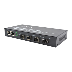 2 10/100/1000TX + 4 1000X SFP slot |Serat Ethernet Pindah JHA-GS42