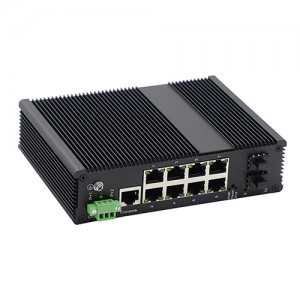 8 10/100/1000TX və 2 1000X SFP yuvası |İdarə olunan Sənaye Ethernet Keçiri JHA-MIGS28H