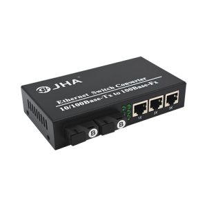 3 10/100TX + 2 100FX |Оптоволоконный коммутатор Ethernet JHA-F23