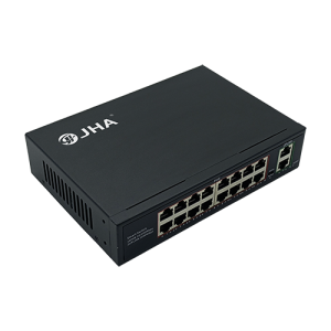 16 Ports 10/100M PoE+2 Uplink Gigabit Ethernet Port |Smart PoE Switch JHA-P302016CBMZH
