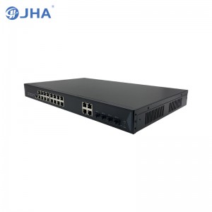16*10/100/1000M PoE Port+4*1000M Combo port |L2 Managed PoE Switch JHA-MPGS416NCJ