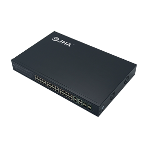 1U Tipo 24 Havenoj 10/100/1000M PoE Haveno + 4 Uplink Gigabit Ethernet Haveno + 4 Gigabit SFP Fibra Haveno |Inteligenta PoE-Ŝaltilo JHA-P444024BTH