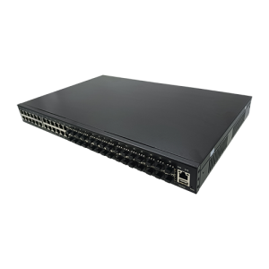 Conmutador de rede 24 portos 1000M L2/L3 Conmutador Ethernet de fibra administrado con 6 ranuras SFP+ 1G/10G |JHA-SW602424MGH