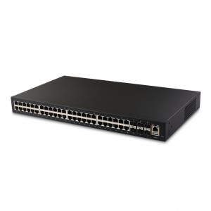 48 Port L2/L3 Managed Fiber Ethernet Switch with 6 10G SFP+ Slot | JHA-SW6048MGH