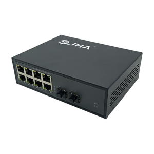 8 10/100/1000TX + 2 1000X SFP слота |Fiber Ethernet Switch JHA-GS28