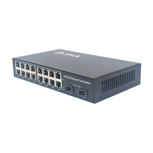 16 10/100/1000TX + 2 1000X SFP слота |Fiber Ethernet Switch JHA-GS216