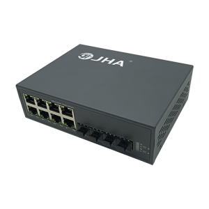 8 10/100/1000TX + 4 1000X SFP Slot | Fiber Ethernet Switch JHA-GS48