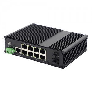 8 10/100/1000TX kaj 2 1000X SFP Slot |Administrita Industria Ethernet Ŝaltilo JHA-MIGS28H