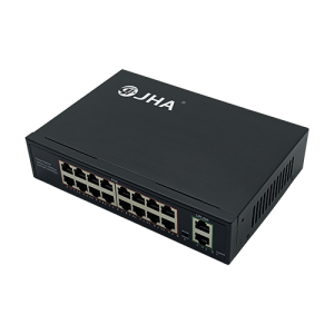 16 პორტი 10/100M PoE+2 Uplink Gigabit Ethernet Port |ჭკვიანი PoE გადამრთველი JHA-P302016CBMZH