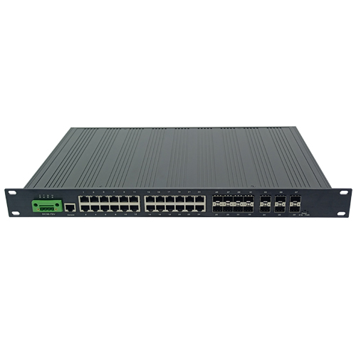 China Wholesale Fiber Switch 16 Port Factory Suppliers - 24 Port L2/L3 Managed 10G Industrial Ethernet Fiber Switch with 6 10G SFP+ Slot | JHA-MIWS6GS8024H – JHA