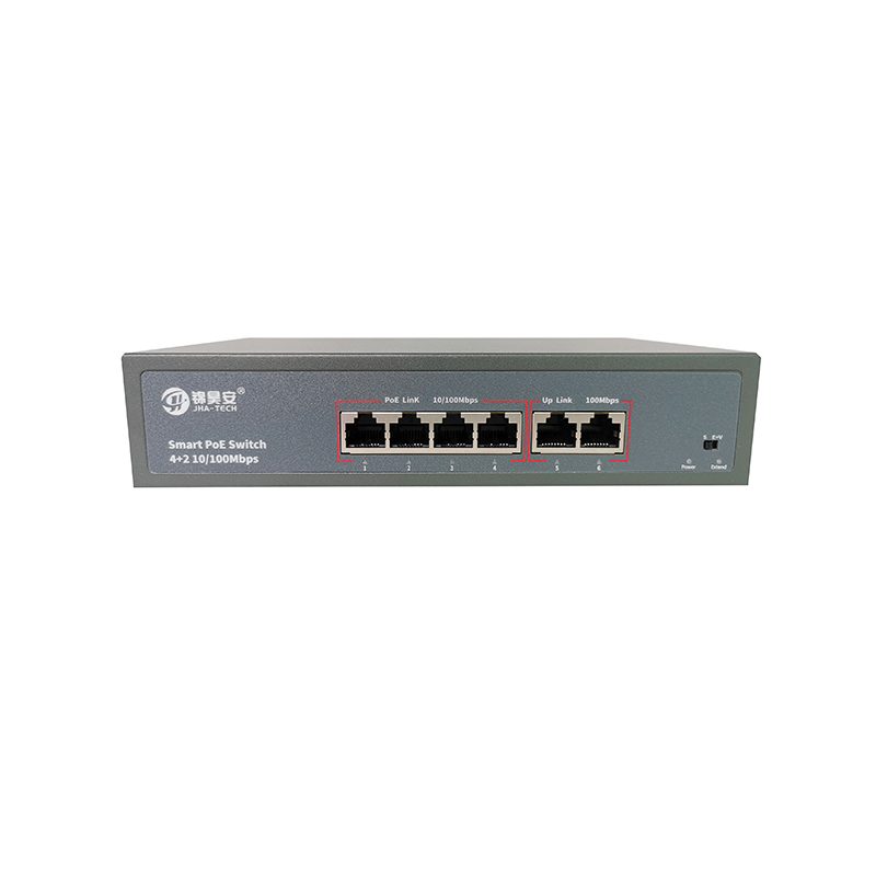 High Quality for Industrial Ethernet Switches - 4*10/100Mbps RJ45 PoE port +2*10/100mbps RJ45 Uplink port,build-in power supply JHA-P10204CBM – JHA