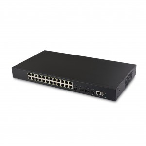 24 Port L2 Managed Ethernet Fiber Switch with 4 10G SFP+ Slot | JHA-SW4024MGH