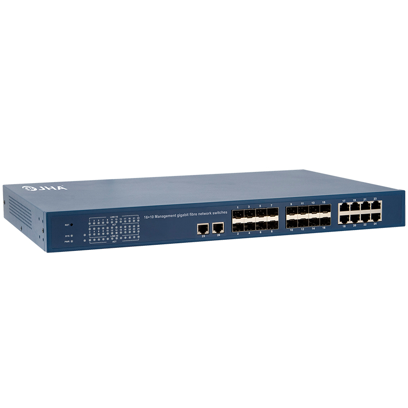 Manufacturing Companies for 8 Port 48v Poe Switch - 16+10 Management Gigabit Fiber Switch  JHA-S1016MG-26BC – JHA