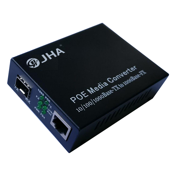 Cheap price Optical Transmitter – 10/100/1000TX – 1000X SFP Slot | PoE Fiber Media Converter JHA-GS11P – JHA