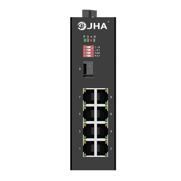 Factory Outlets Fiber Optic Switch Power Supply - 8 10/100TX and 1 1000X SFP Slot | Unmanaged Industrial Ethernet Switch JHA-IGS10F08 – JHA