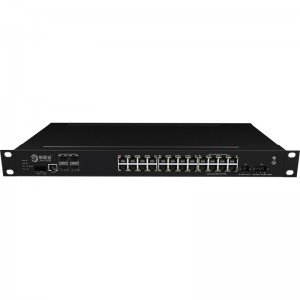4*10G Fiber Port+24*1000Base-X, Managed Industrial Ethernet Switch JHA-MIGS24W4-1U