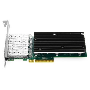 PCI एक्सप्रेस v3.0 x8 10Gigabit क्वाड-पोर्ट इथरनेट सर्व्हर अडॅप्टर JHA-QWC401