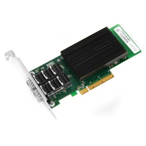 PCI Express v3.0 x8 10 Gigabit ataka bikoitzeko Ethernet zerbitzari egokitzailea JHA-QWC202